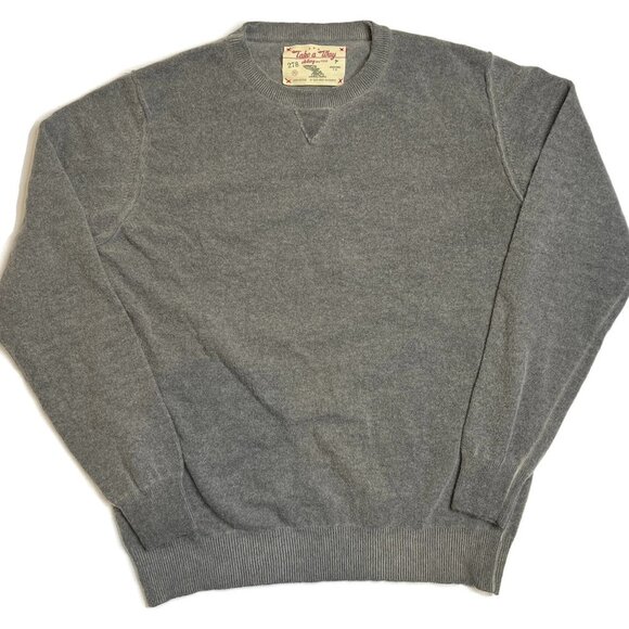 Take A Way Clothing Sweater Mens XL Gray Crewneck Pullover Jumper - Picture 1 of 4